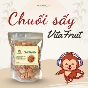 chuối sấy giòn VitaFruit