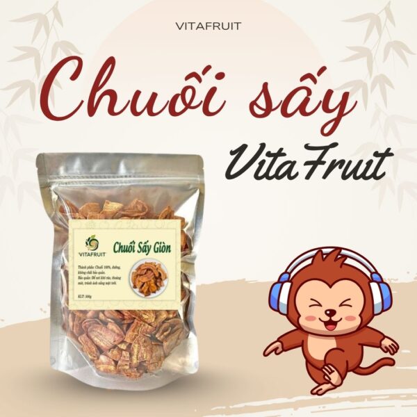 chuối sấy giòn VitaFruit
