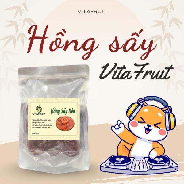 Trái cây sấy VitaFruit - Hồng sấy dẻo