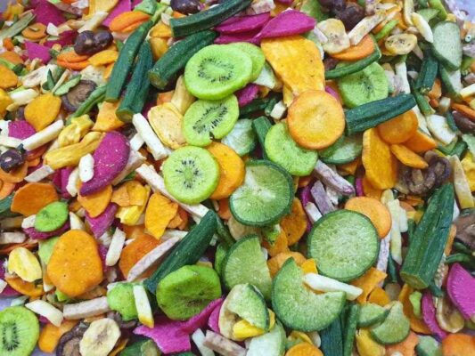 rau củ quả sấy